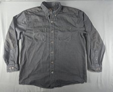 Ridgecut Toughwear Shirt Men's XLT Black Long Sleeve Button Up Shirt Workwear