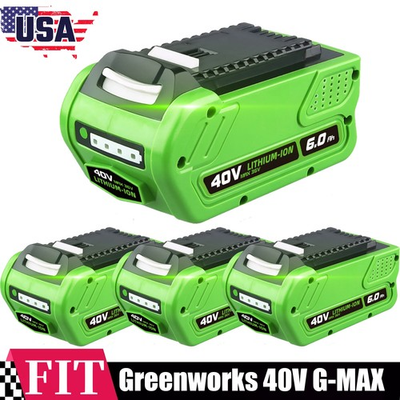 #ad #ad 40V 6.0Ah Li ion Battery For Greenworks 40Volt G MAX 29472 29462 29252 20202 New $189.99