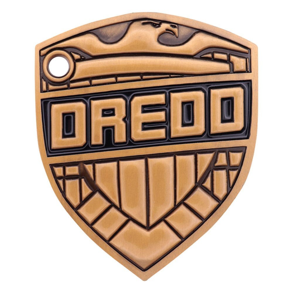 Badge Judge Dredd 2000 AD réplique métallique taille réelle pour costume et vitrine