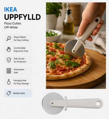 IKEA UPFYLLD Pizzaschneider, cremeweiß BRANDNEU