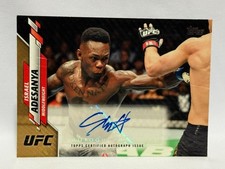 2020 Topps UFC Hobby Flagship Israel Adesanya Auto GOLD 12/25