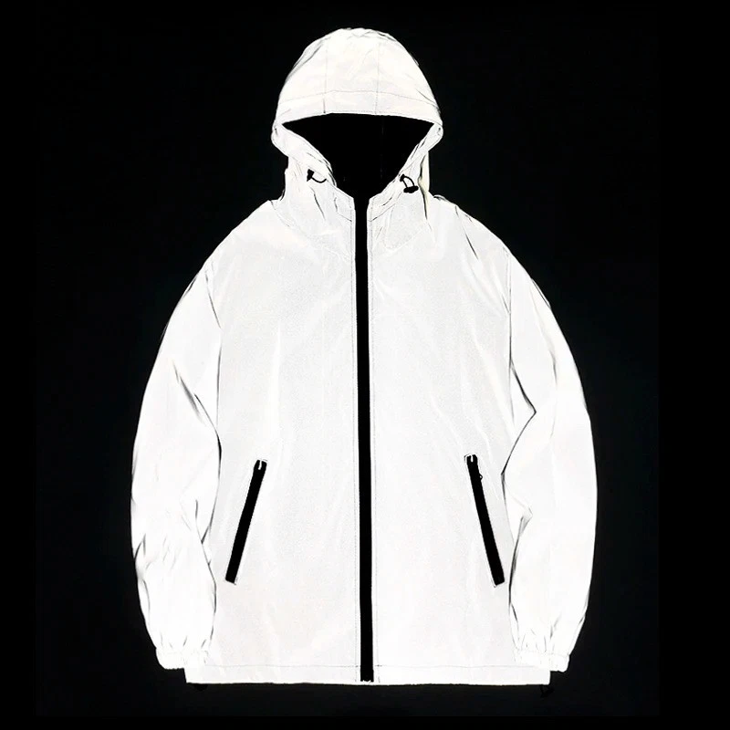 NEW SIZE Night Reflective Jackets Double Fabric Windbreaker Hooded Jacket Men
Opens in a new window