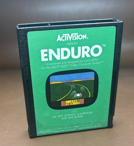 Vtg Enduro Atari 2600 Game Cartridge 1983 Activision Racing Video Game