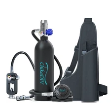 Portable Lung Tank Scuba Gear Set, Mini Diving Tank 1L Capacity with 3000 PSI