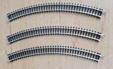 N Gauge 3 X Graham Farish 1st Radius Curved Track - Similar to Peco ST-12
