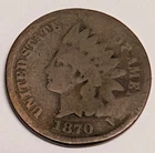 1870-P Philadelphia Indian Head Cent IHC 1C Better Date