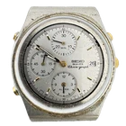 Vintage 38mm Seiko 7T32-7A20 Men's Chronograph Wristwatch 7T32B Steel fParts