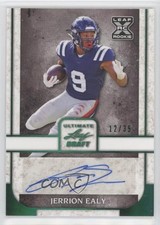 2022 Leaf Ultimate Draft Emerald Spectrum 12/35 Jerrion Ealy #BA-JE1 Auto 0u66