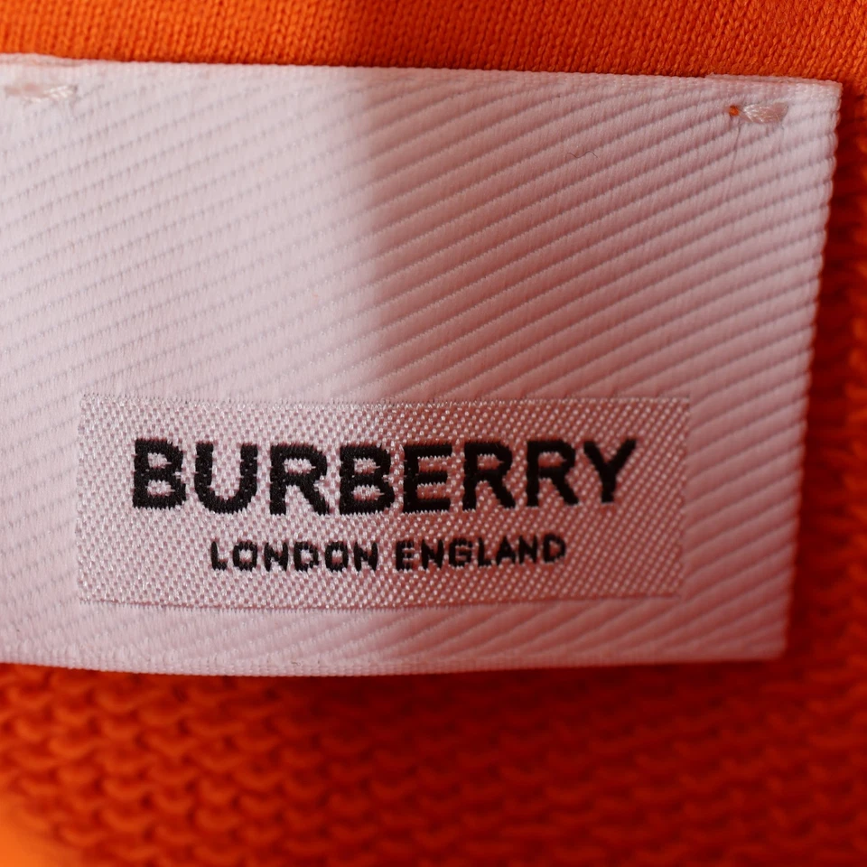 READ Burberry Poulter orange cotton hoodie sweater US Size S - Image 4 of 4