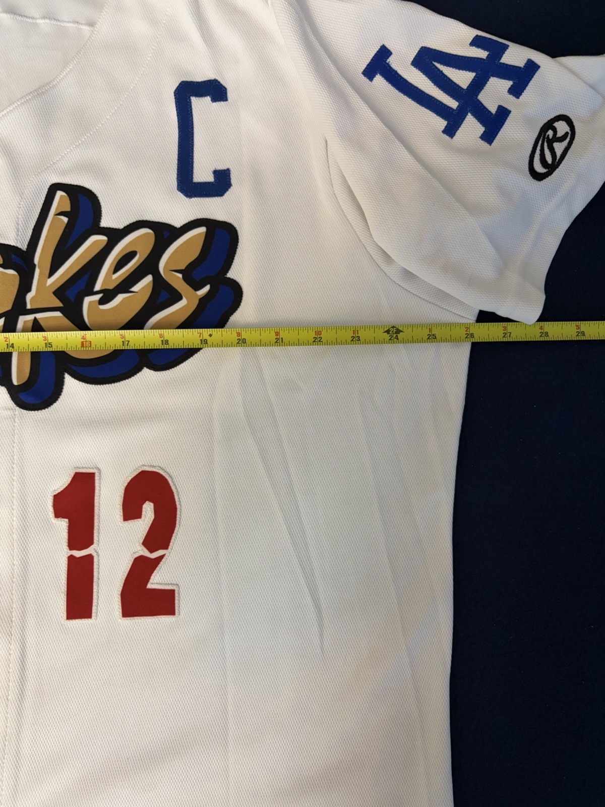 Dodgers Rancho Cucamonga Quakes Game Used Jersey John Shoemaker Auto 30th Anniv view 13