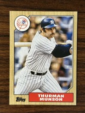 2022 Topps Archives Thurman Munson New York Yankees Base 1987 Design 245