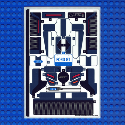 New LEGO Technic Ford GT 42154 Sticker Sheet Qty 1 | eBay