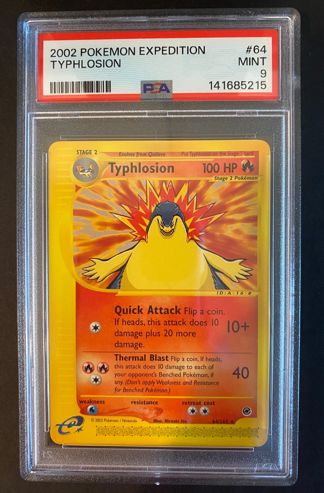 2022 Pokemon Expedition Typhlosion #64/165 PSA 9 MINT