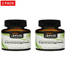 Whole Foods Market, 100 Essential Oil Lemongrass, 1 Oz - Pack Of 2
