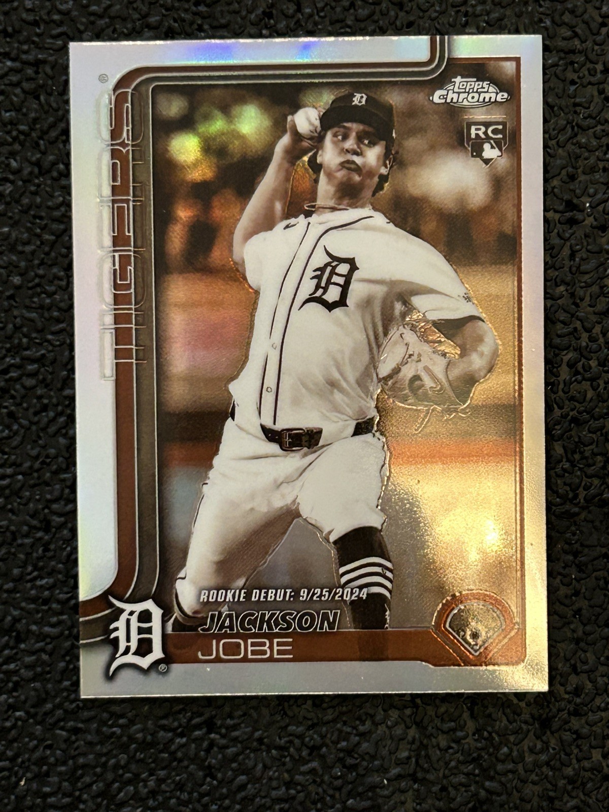 2025 Topps Update Chrome Sepia #USC48 Jackson Jobe Detroit Tigers RC Debut