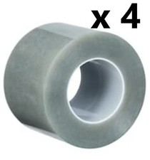 3M  Polyester Tape 8412, Transparent, 4 in x 72 yd 6.3 mil - 4 Rolls NEW