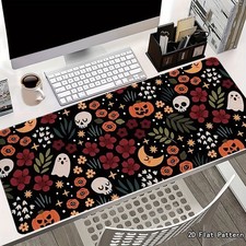 40 90cm1pc Halloween Mouse Pad  Desk Mat - Spooky Pumpkin, Skull, Ghosts, Bats,