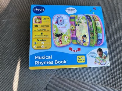 Vtech Musical Rhymes Books Pink Interactive Pages 40+ Sounds NEW 6-36 month