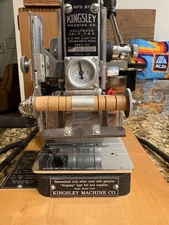 Vintage KINGSLEY M-60-BA Hot Foil Stamping Embossing Machine USA & Extras Lot