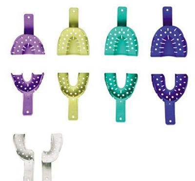 Dental Impression Trays Alginate Perforated Trays - 10/pkg