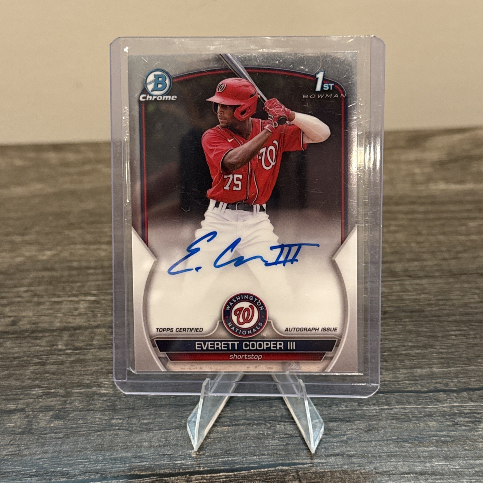 2023 Bowman Chrome - Prospect Autographs Everett Cooper III #CPA-EC (AU, RC)