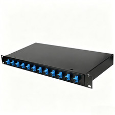 12 Cores SC SM MM Fiber Optic Terminal Box 12 Port Patch Panel Pigtail Adapter