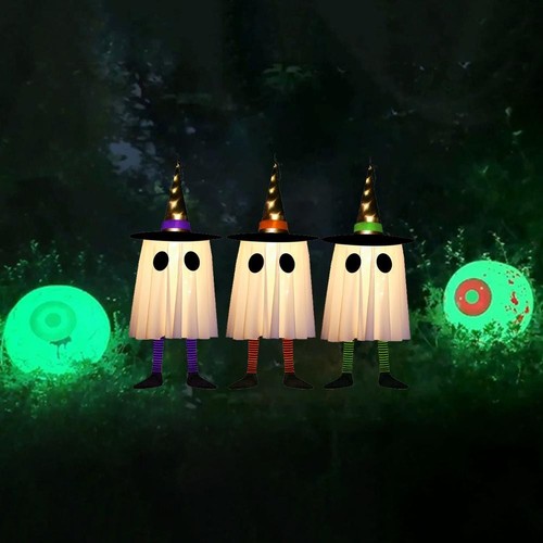 WATERGLIDE Lot de 8 chapeaux de sorcière lumineux à suspendre, télécommande avec 8 modes d'éclairage, guirlande lumineuse d'Halloween de 4,2 m, pour intérieur et extérieur, cour, pelouse, cimetière WATERGLIDE Lot de 8 chapeaux de sorcière lumineux à suspendre, télécommande avec 8 modes d'éclairage, guirlande lumineuse d'Halloween de 4,2 m, pour intérieur et extérieur, cour, pelouse, cimetière