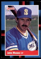 John Moses 1988 Donruss #440 Mariners MLB READ FREE SHIPPING AutographDen