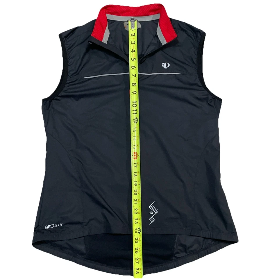Pearl Izumi Elite Barrier Cycling Vest Womens Size XL Red Black Lightweight - Image 3 of 4