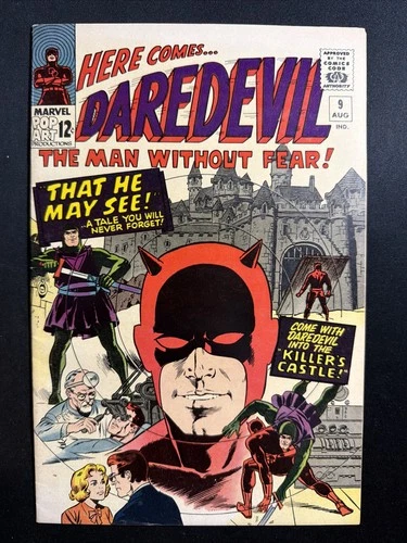 Daredevil #9 1965 Silver Age 1st Print Vintage Marvel Comics Higher Grade VF *A4