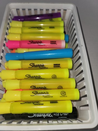 Sharpie Highlighter & BIC Brite Liner Highlighters Assorted Colors Lot