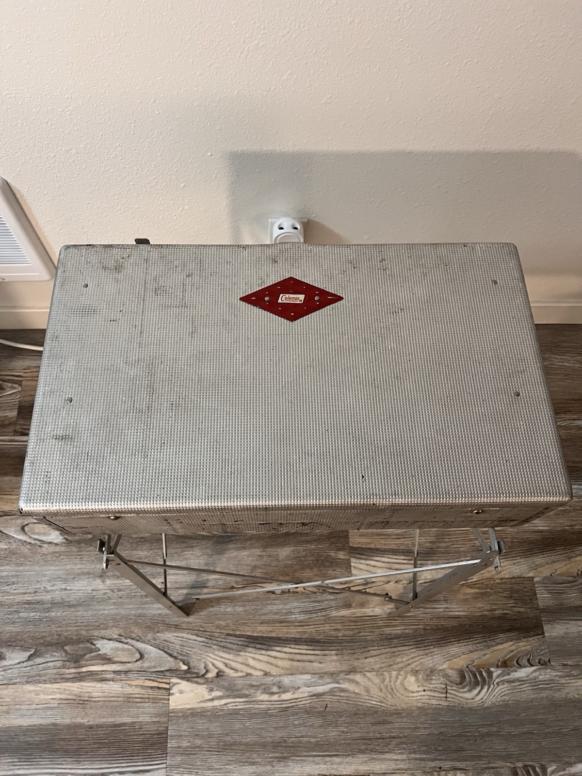 Vintage COLEMAN 442 Red Diamond 2 Burner, Aluminum Camp Stove Camping Grill