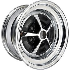 For Chevy Camaro 69-70 Steel Factory Wheel 5 Spoke Ss Chrome W Matte Black For Chevy Camaro 69-70 Steel Factory Wheel 5 Spoke Ss Chrome W Matte Black