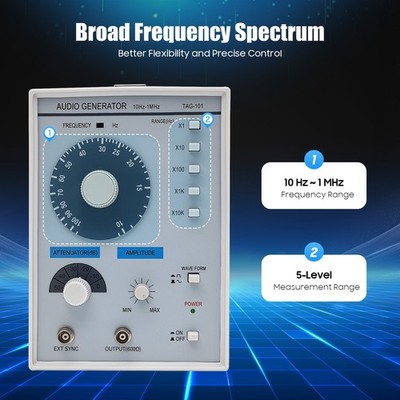 TAG-101 Audio Signal Generator Low Frequency Signal Source 10Hz-1MHz
