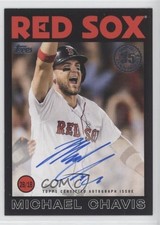2021 Topps 1986 Baseball Black 81/199 Michael Chavis #86A-MCH Auto 0cx3