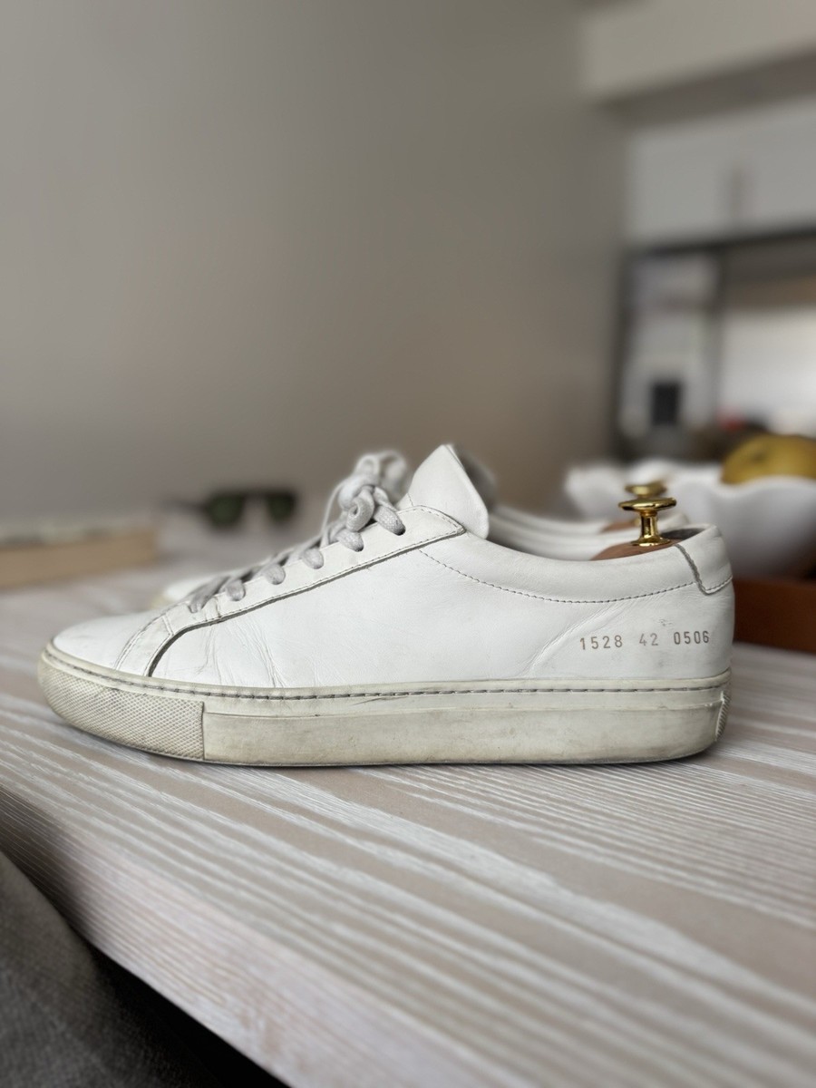 COMMON PROJECTS ACHILLES LOW　ホワイトスニーカー42 Common Projects Men's Achilles Low White Sneakers Size 42 EU US 9