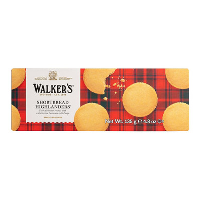 Walker'S Shortbread Highlanders, All-Butter Shortbread Cookies, 4.8 Oz Box