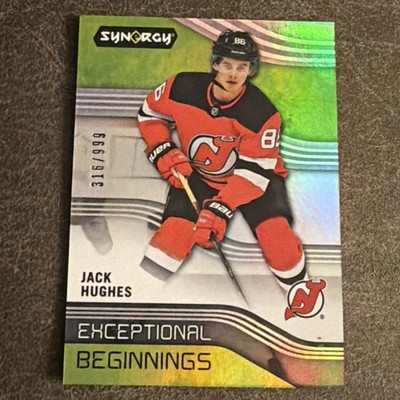 2019-20 Upper Deck Synergy Exceptional Beginnings Jack Hughes 746/999 (RC)