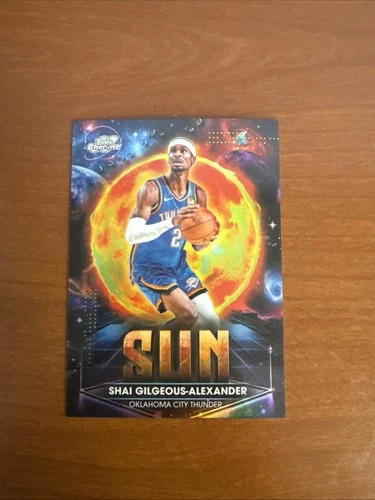 2025 Topps Cosmic Chrome Shai Gilgeous-Alexander Sun (RAW)