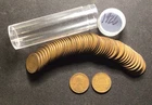 1926 Lincoln Wheat Cent Full Roll (50)! Nicely Circulated! ENN Coins