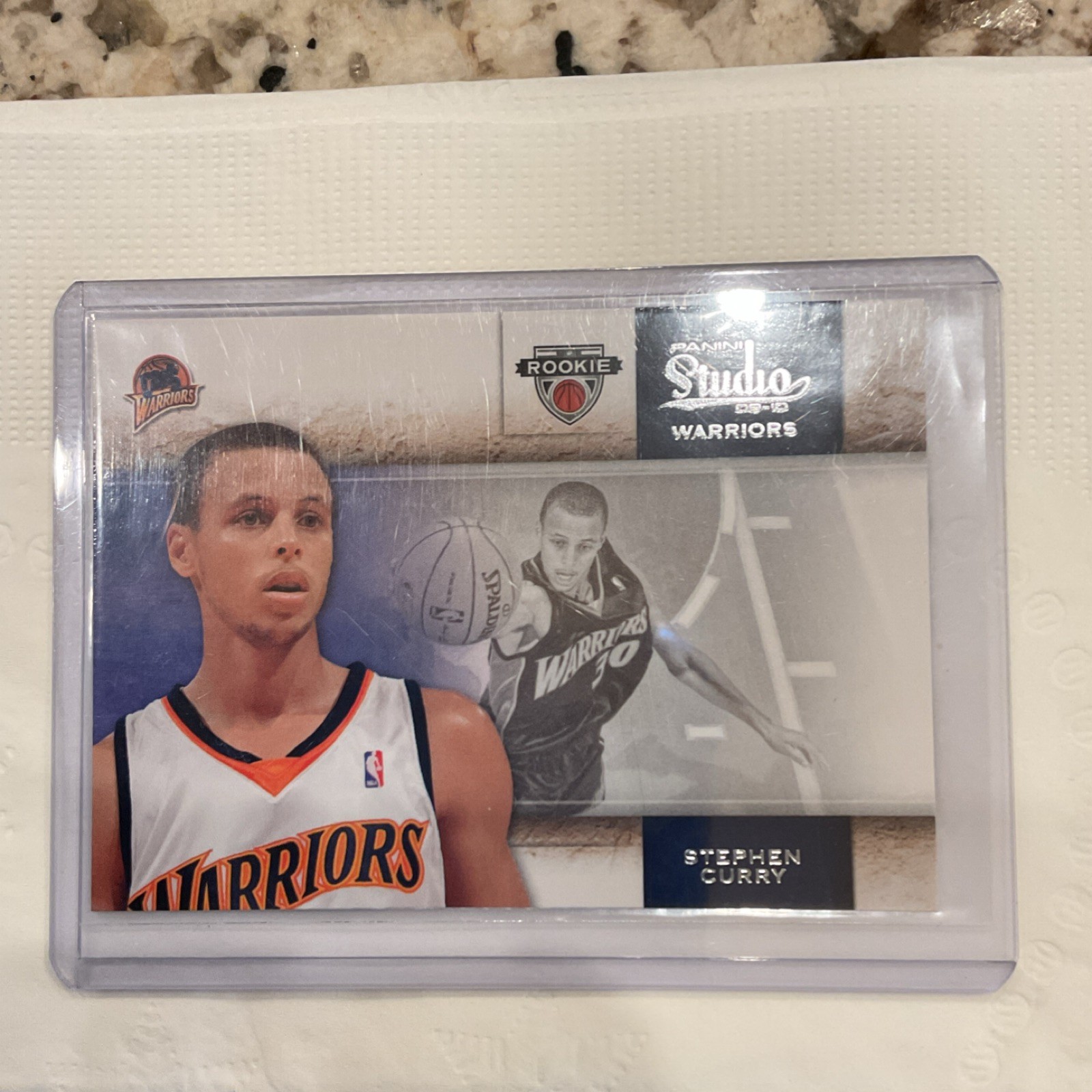2009-10 Panini Studio Rookie Stephen Curry #129 Golden State Warriors Basketball