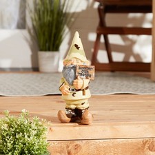 SUPPORT OUR TROOPS MILITARY CAMOUFLAGE GNOME LAWN ART STATUE OUTDOOR ARMY USMC