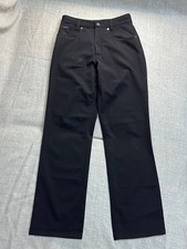 Vintage 90s Versace Classic Black Pants High Rise Straight Leg Trousers Size S