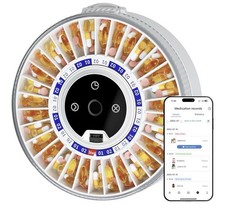 2025 Bluetooth Smart Pill Dispenser 31-Slots, Fingerprint  Mechanical Dual Lock