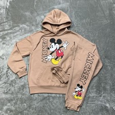 Disney Mickey Mouse Sweat/track suit pullover hoody and joggers graphic spellout