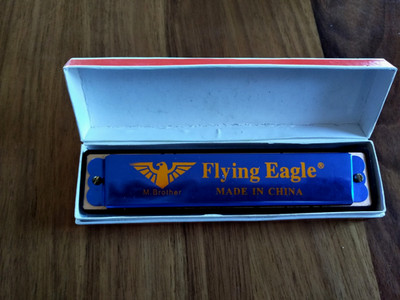 FLYING EAGLE HARMONICA m brother 16 holes mouth organ