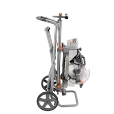 Foldable Mobile Miter Saw Stand with Mounting Braces