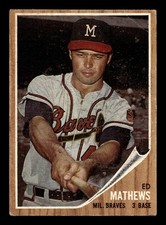 1962 Topps #30 Ed Mathews