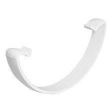 FLOPLAST 112mm Round Gutter Clip - White - Bag of 2 - FREE Next-Day Delivery