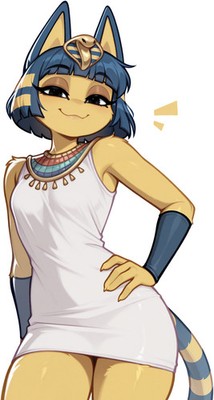 Ankha cat girl Vinyl Car Decal Sticker 7'' Weatherproof